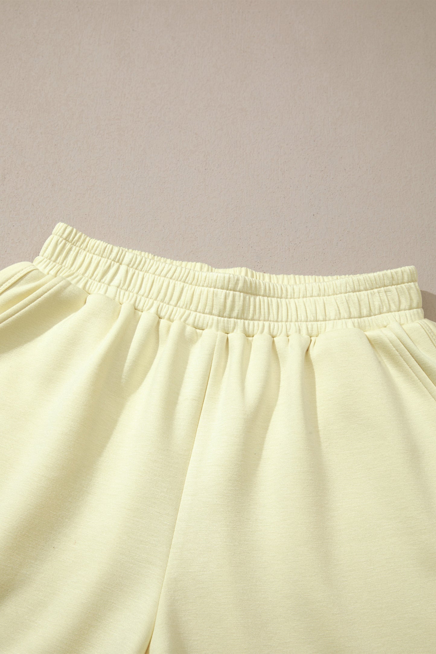 Solid Exposed Seam Mock Neck Tee & Shorts Set