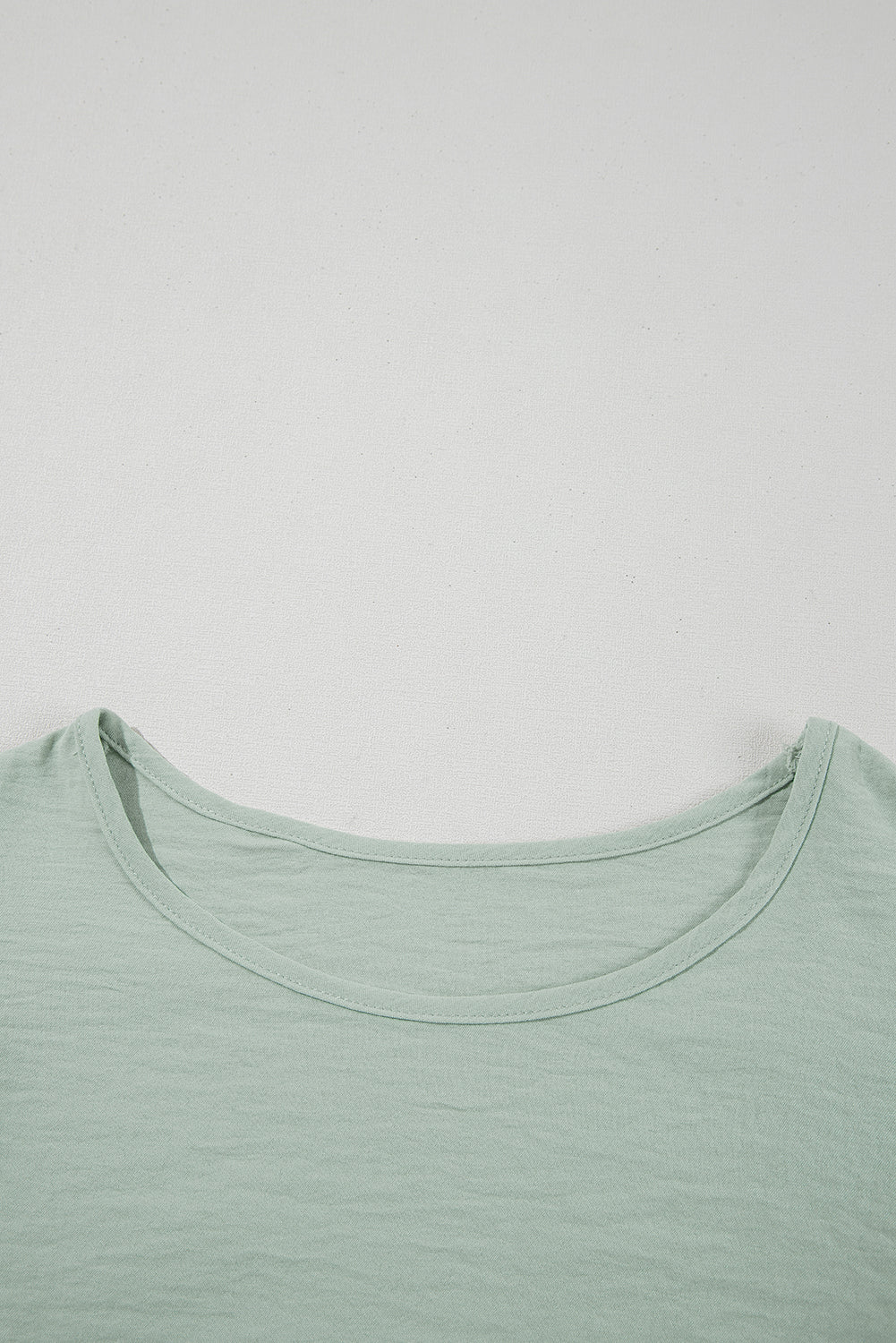 Solid Ruffle Short Sleeve Blouse