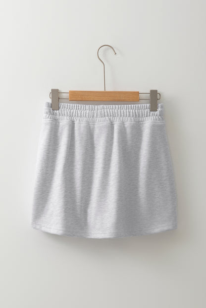 French Terry Drawstring Mini Skort