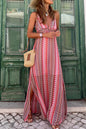 Boho Halter Backless Maxi Dress