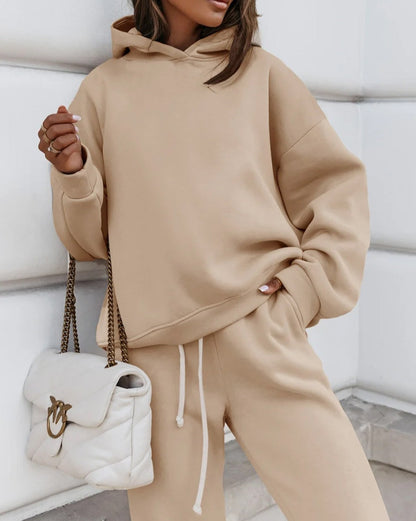 Hoodie and Pant Sweatsuit Set