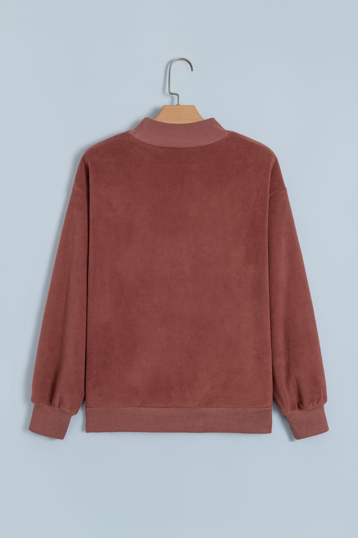 Polka Dot/GOOD DAY Letter Print Reversible Sweatshirt