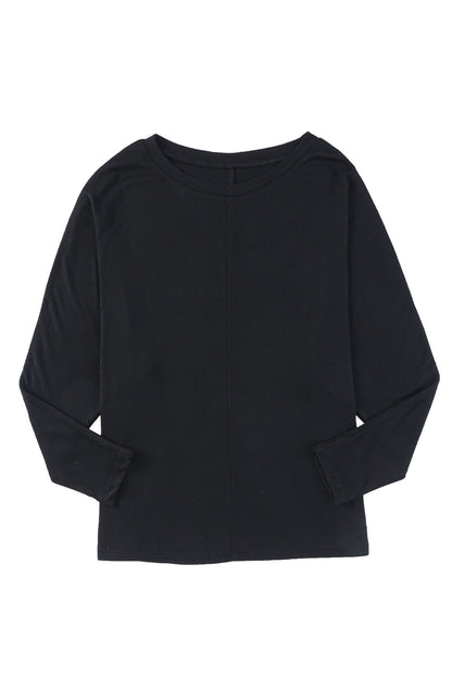 Center Seam Long Sleeve Top