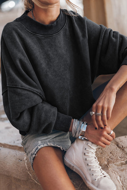 Drop Shoulder Crewneck Sweatshirt