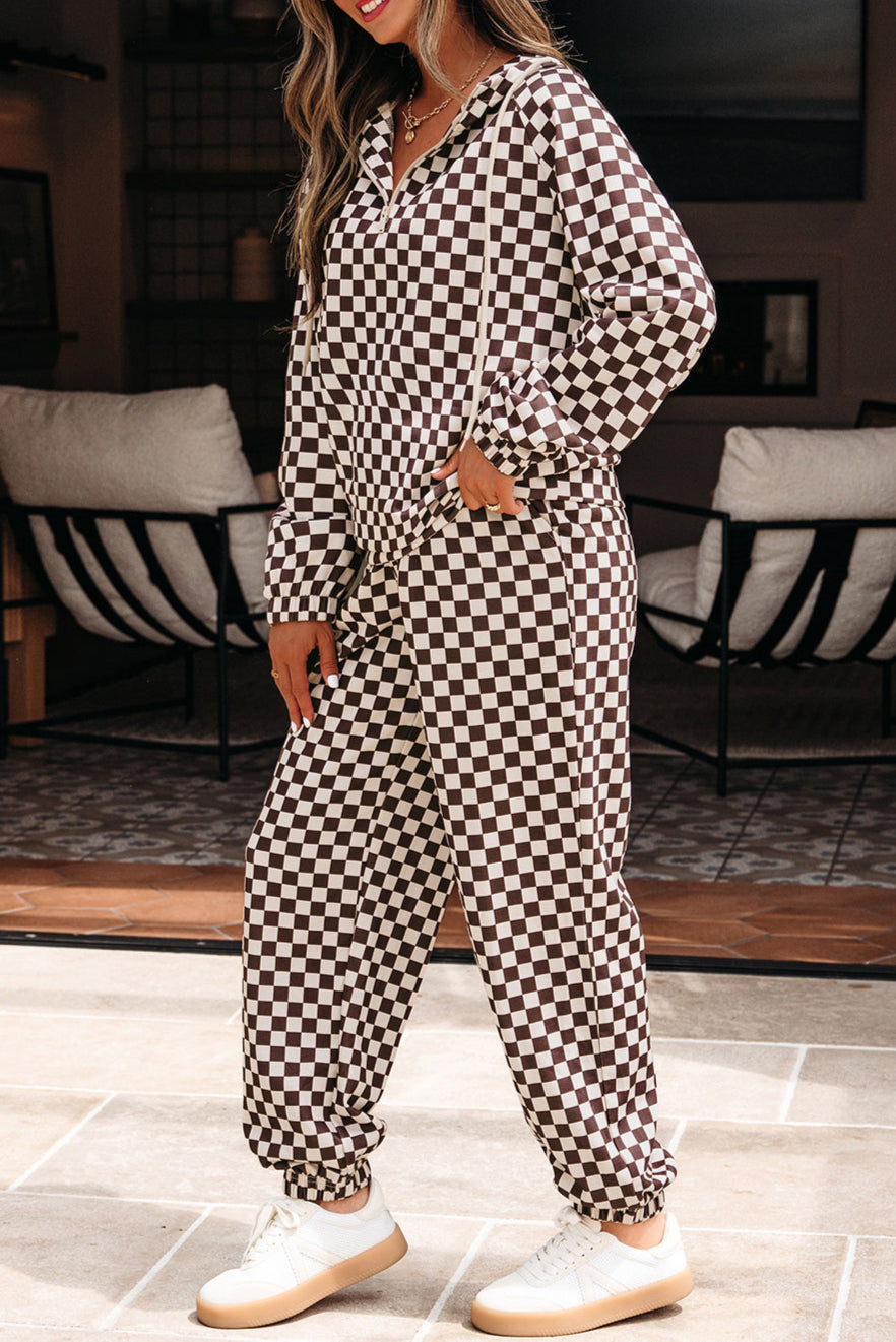 Checker Top and Pants Set