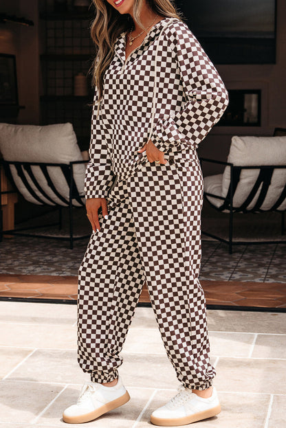 Checker Top and Pants Set