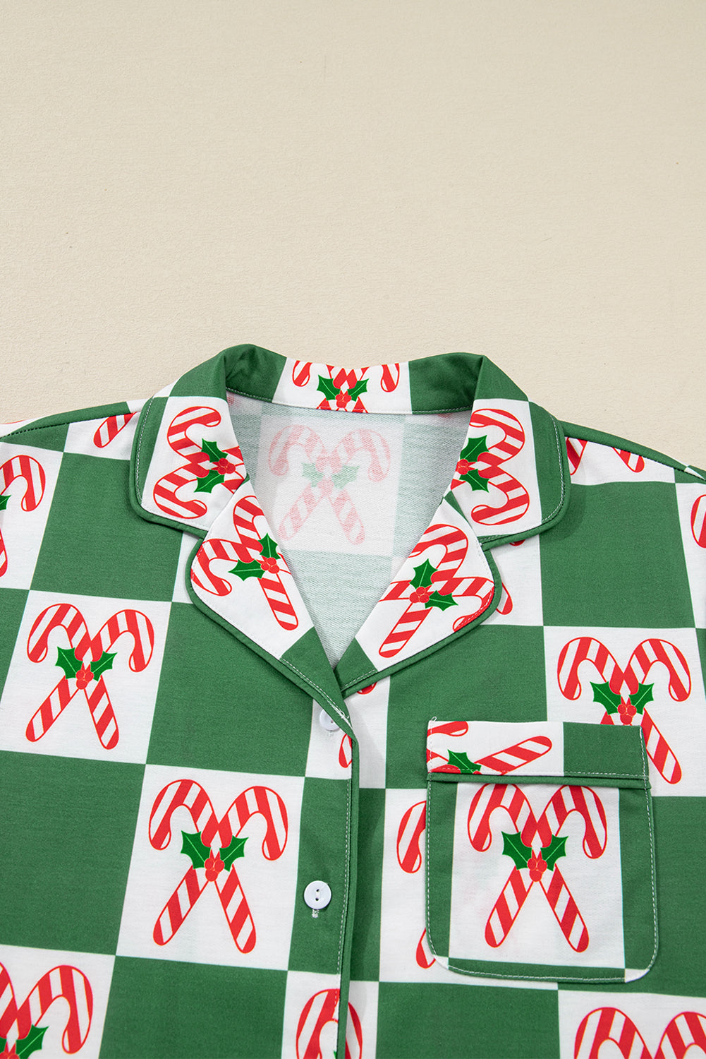 Christmas Holly Jolly Checker Pajama Set