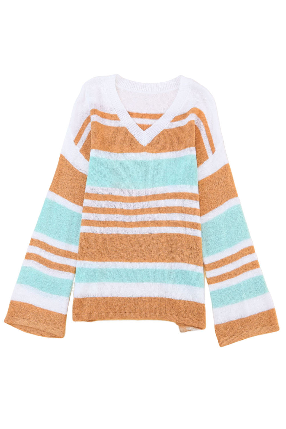 Colorblock Stripe Long Sleeve Sweater