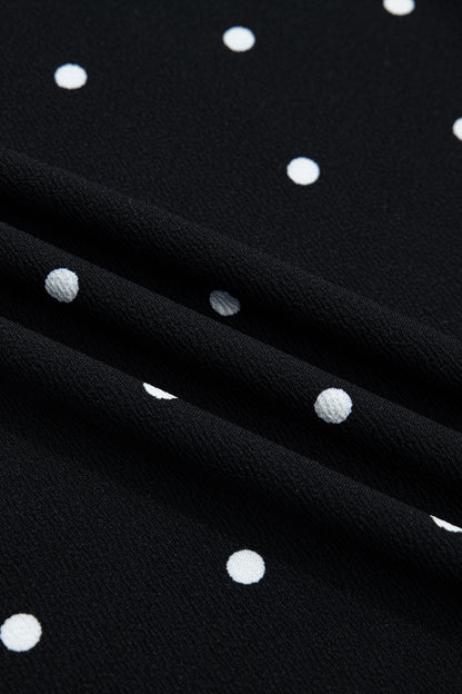 Plus Size Polka Dot Scallop Hem T-Shirt