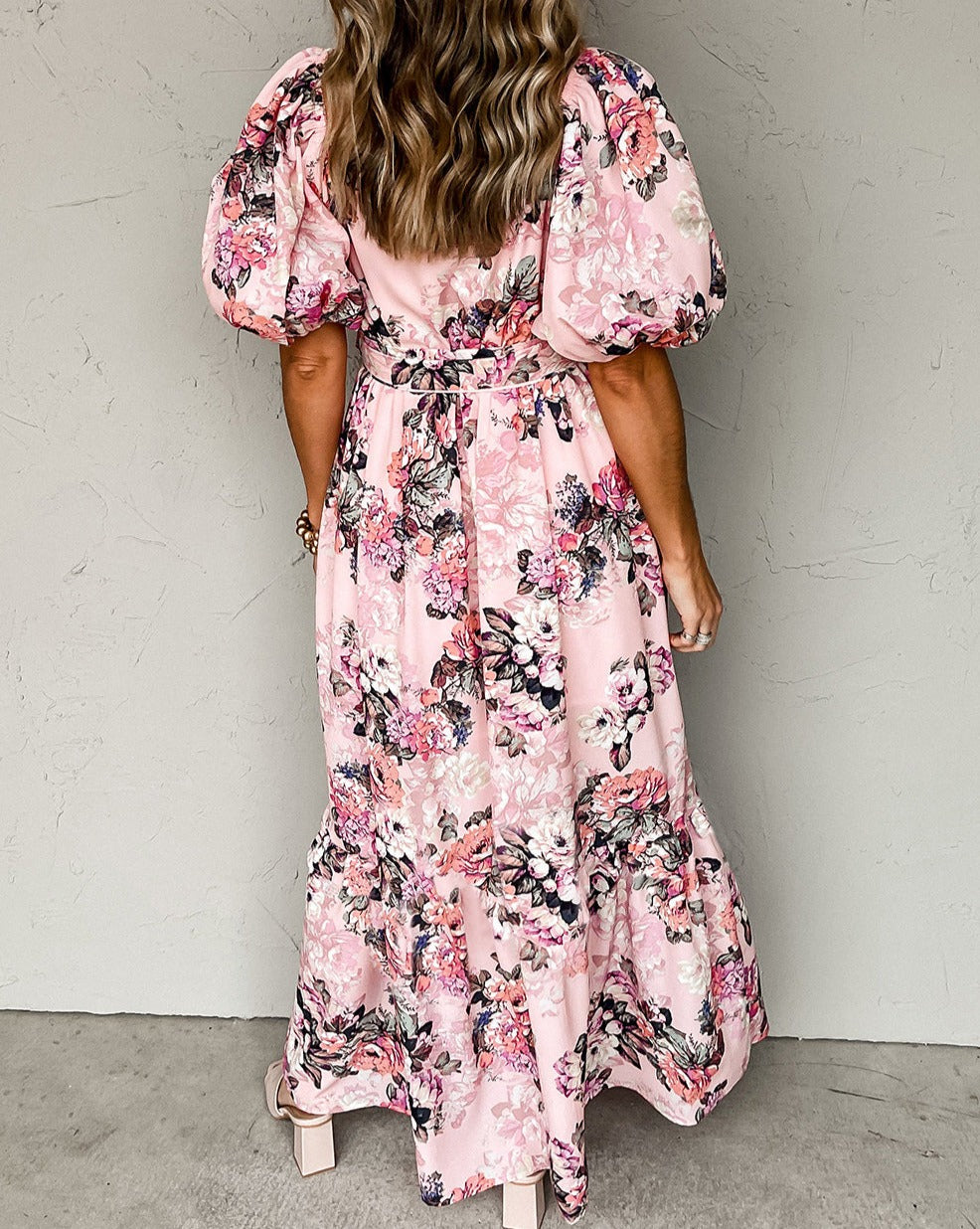 Floral High Waist Maxi Dress