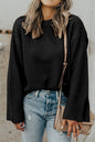 Split Cuff Long Sleeve Sweater