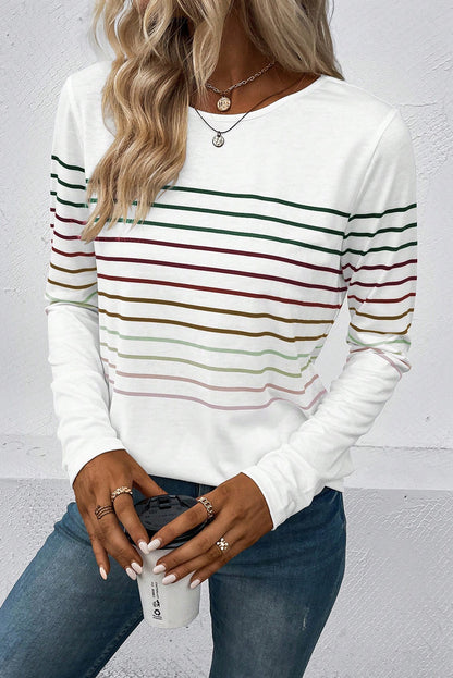 Stripe Long Sleeve Top