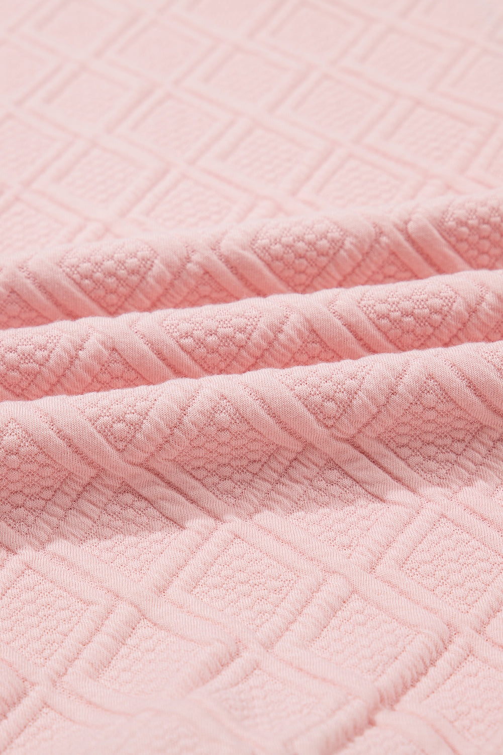 Contrast Stripe Textured Short Sleeve Blouse