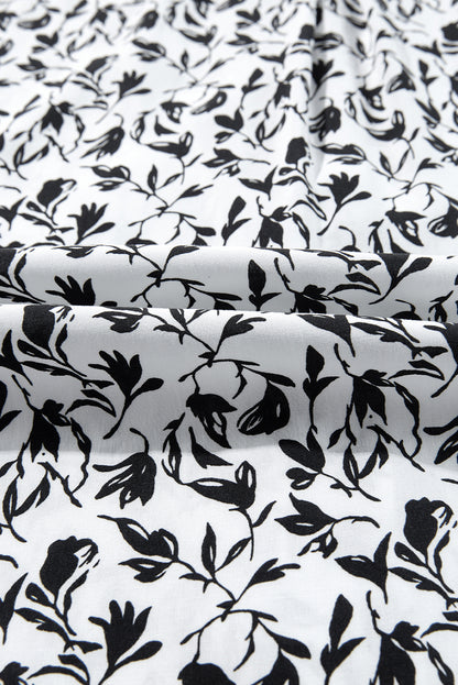 Floral Lace Puff Sleeve Top