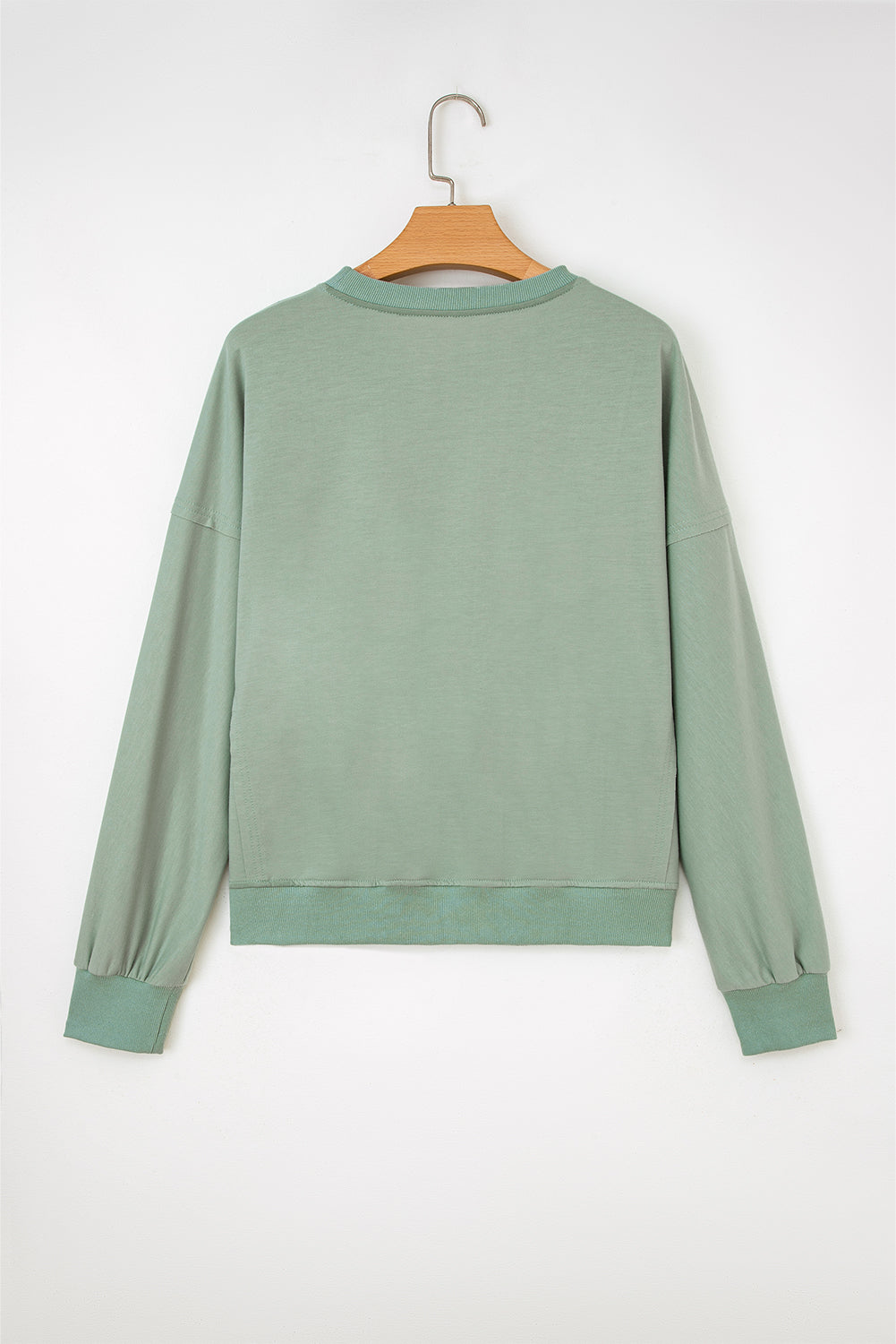 Flower Patchwork Raw Edge Drop Shoulder Top