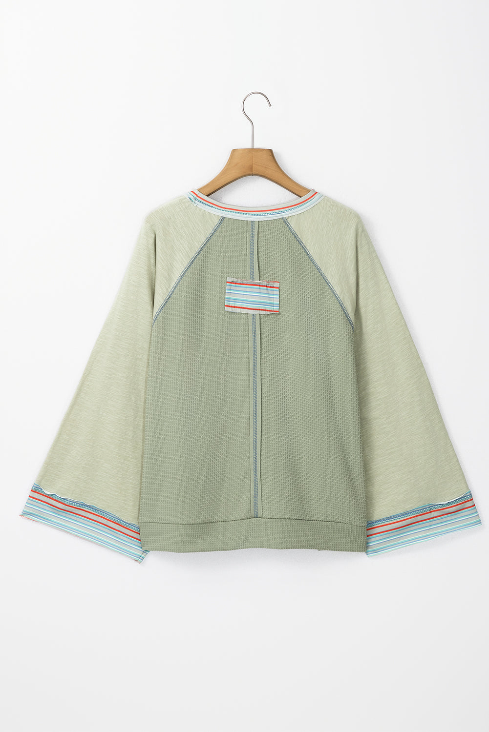 Waffle Wide 3/4 Sleeve Top