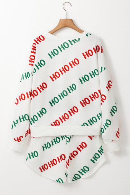 Christmas HOHOHO Pullover and Shorts Set