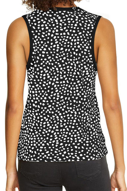 Leopard Round Neck Tank Top