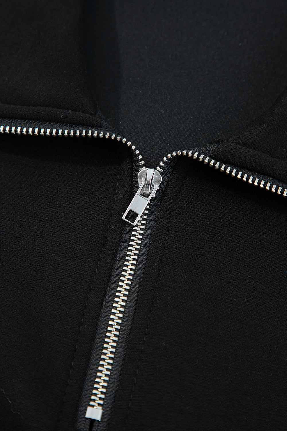 Solid Quarter-Zip Top and Drawstring Pants Set